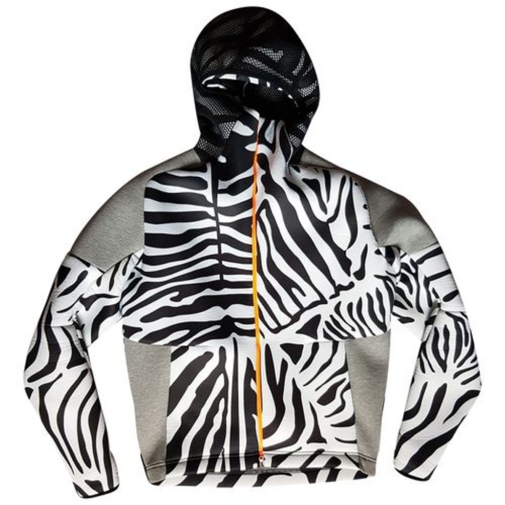 Adidas KOLOR Zebra Track Jacket w/ Hood, XS Women